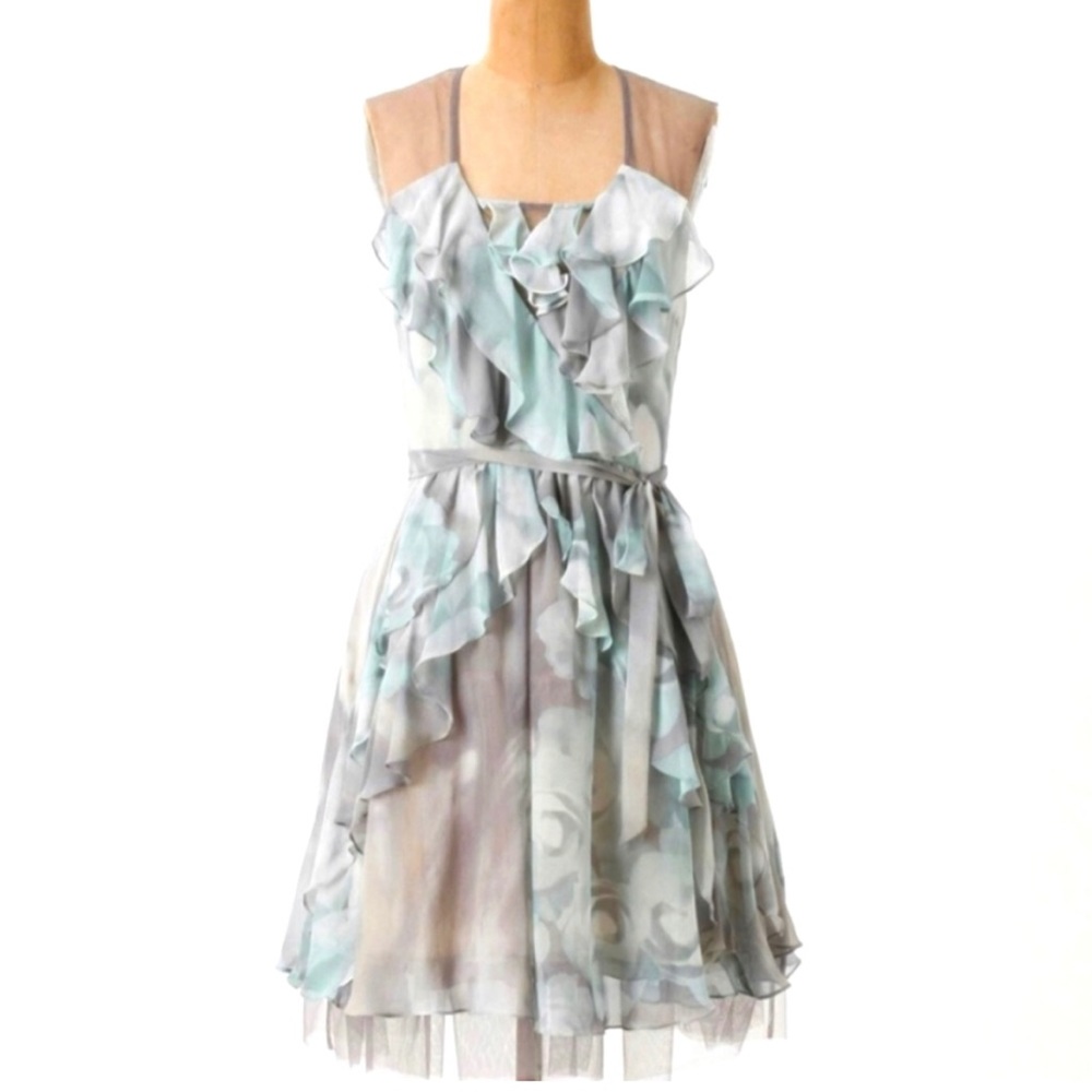 Tracy Reese Ruffled Silk Chiffon Dress